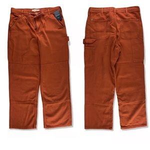 Lucky Brand Tie Waist Cargo Carpenter Pants Pockets